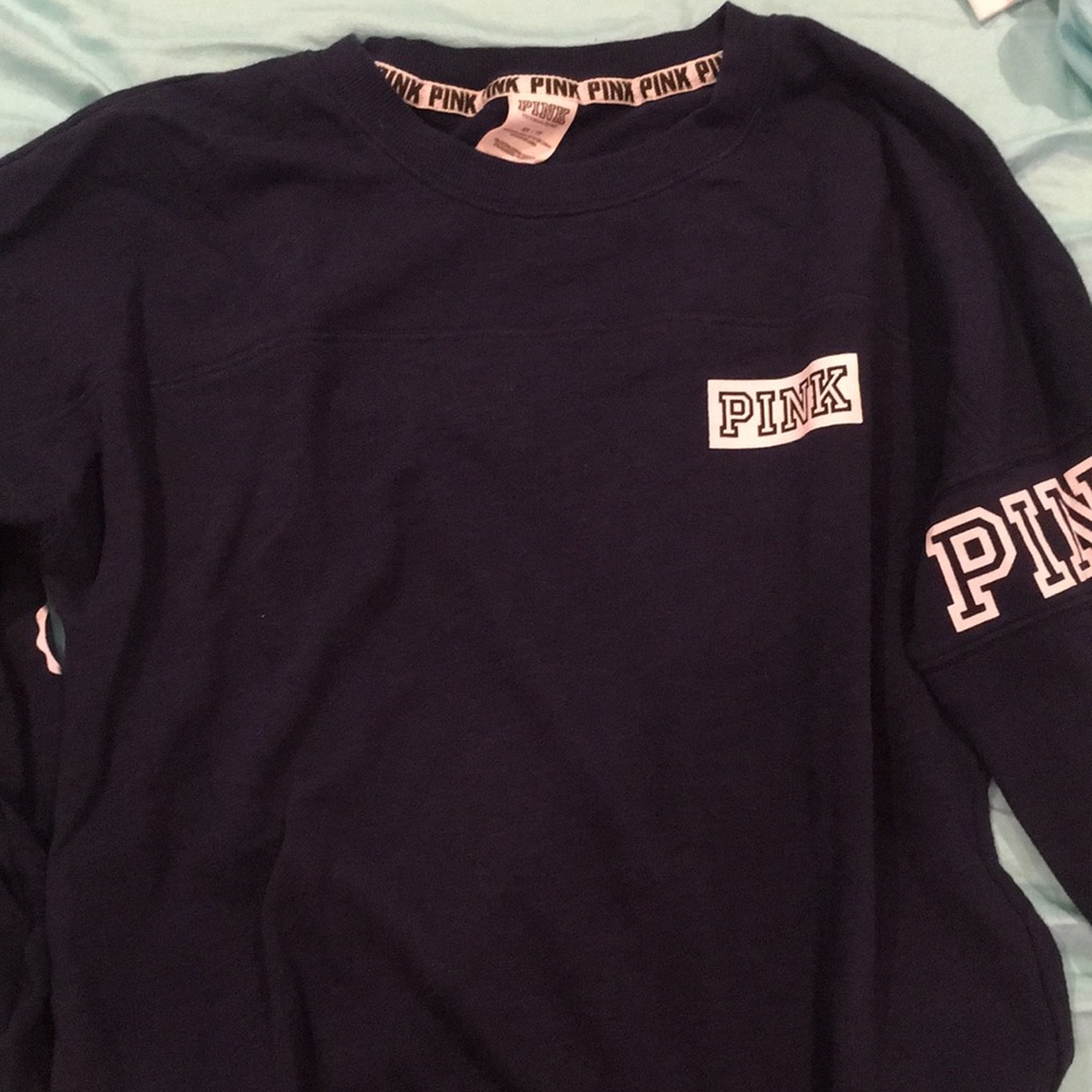 PINK dark blue long sleeve